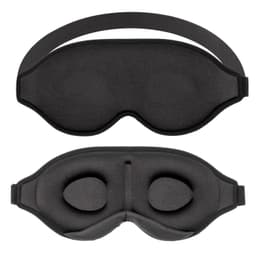 Sovmask i svart - 3D-sovmask - mjuk, lätt och kraftigt