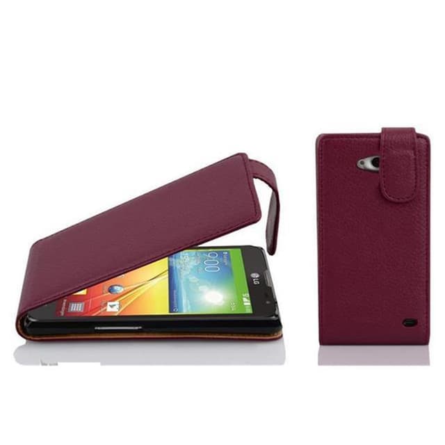 LG L70 (1. SIM) Suojakuori Lompakkokotelo (Violetti)