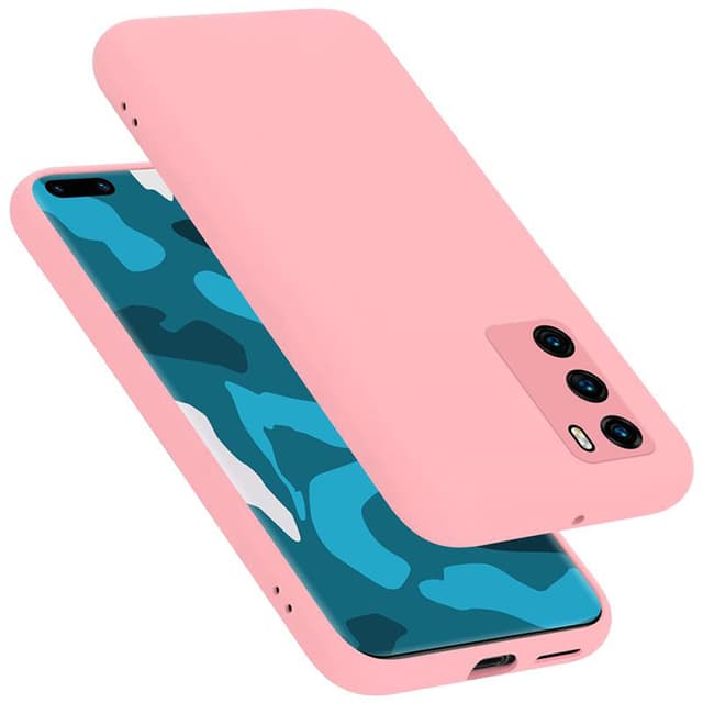 Huawei P40 Skal Fodral Case (Rosa)