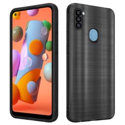Samsung Galaxy A11 / M11 Skal Fodral Case (Svwart)