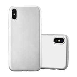 iPhone X / XS Suojakuori Suojakotelo Case (Hopea)