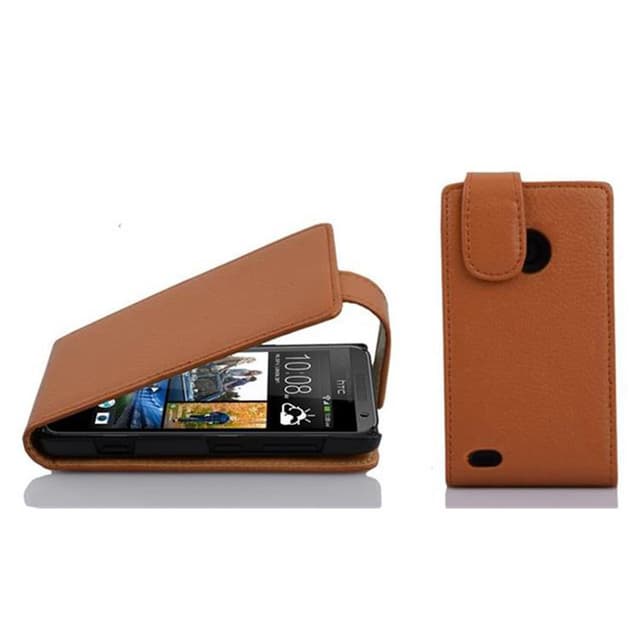 HTC Desire 300 Deksel Cover Etui (brun)