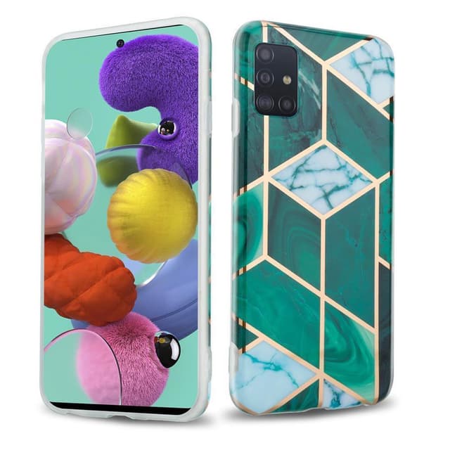 Samsung Galaxy A51 5G Plånboksfodral Skal (Grön)