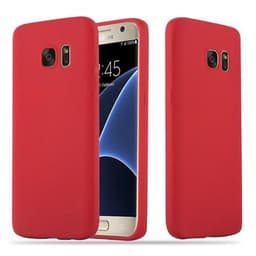Skal Samsung Galaxy S7 Fodral Case (Röd)