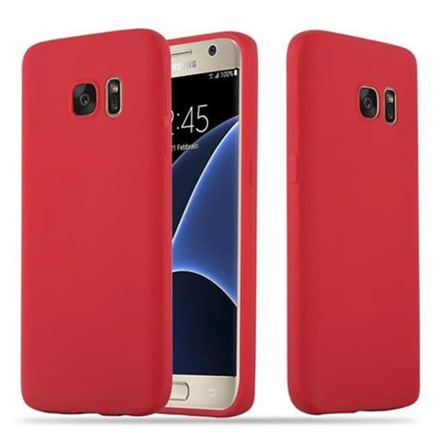 Skal Samsung Galaxy S7 Fodral Case (Röd)
