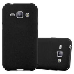 Samsung Galaxy J1 2015 Suojakuori Suojakotelo (Musta)