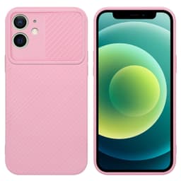 iPhone 12 MINI Suojakuori Suojakotelo (Vaaleanpunainen)