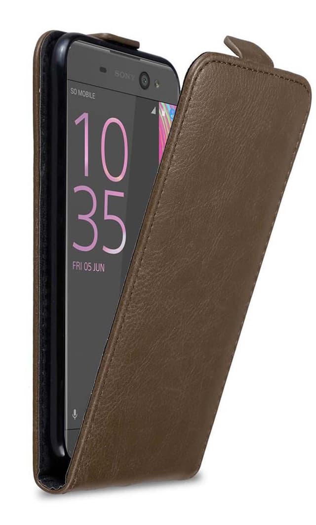 Sony Xperia XA Suojakuori Lompakkokotelo (Ruskea)