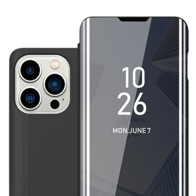 Suojakuori iPhone 14 PRO Lompakkokotelo (Musta)