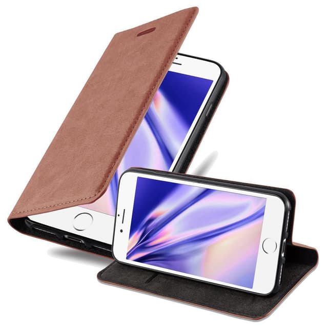 iPhone 6 / 6S Suojakuori Lompakkokotelo (Ruskea)