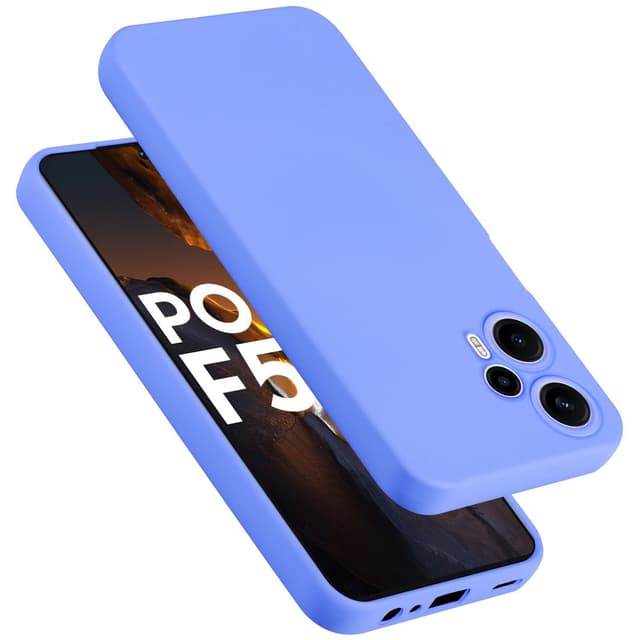 Xiaomi Poco F5 silikondeksel case (lilla)