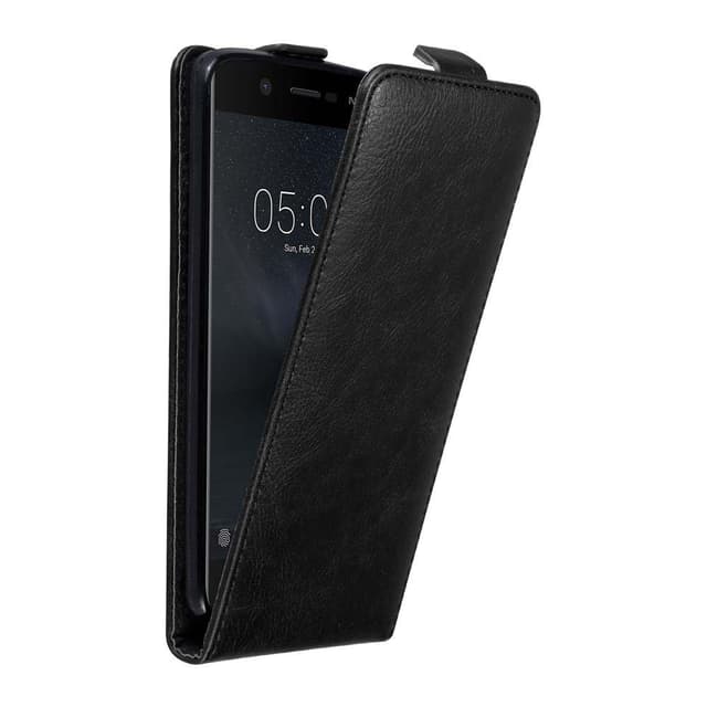 Nokia 5 2017 Pungetui Flip Cover (Sort)