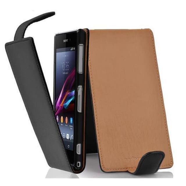 Sony Xperia Z1 COMPACT Flipfodral Skal (Svart)