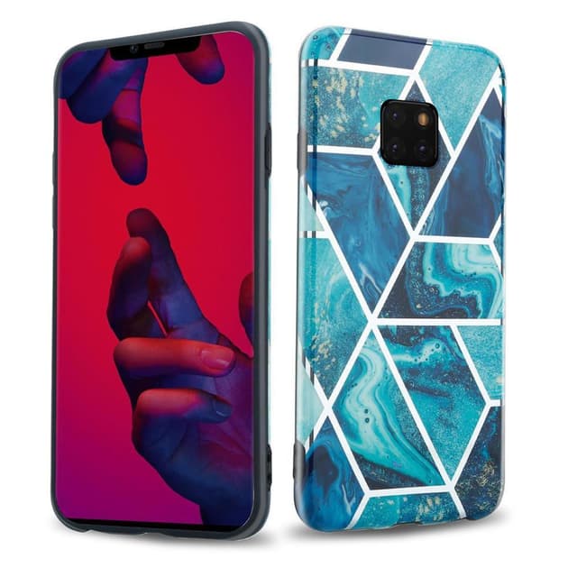 Huawei MATE 20 PRO Plånboksfodral Skal (Blå)