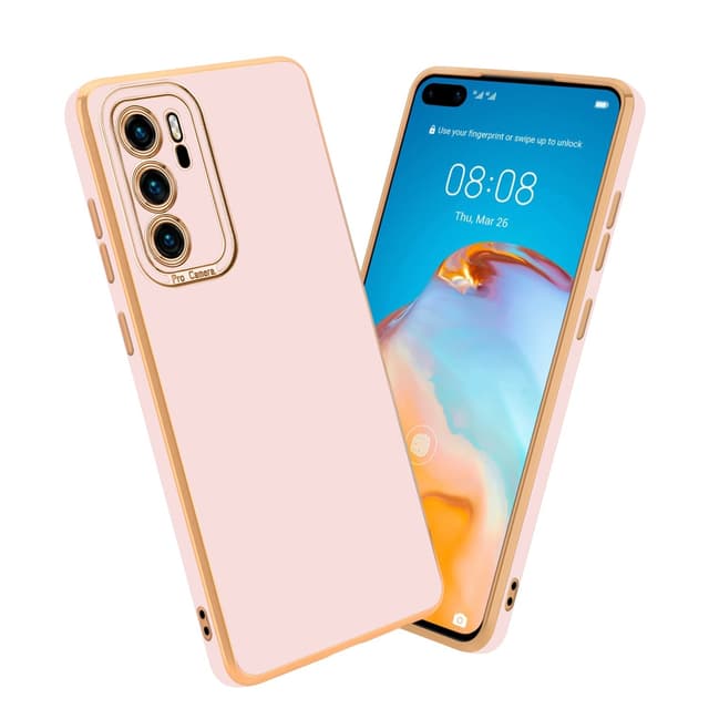 Huawei P40 Skal Fodral Case (Rosa)