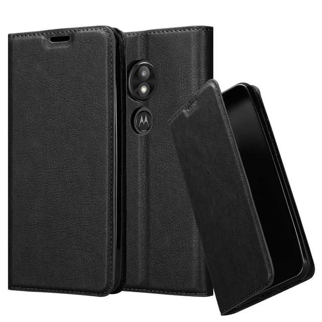 Motorola MOTO E5 PLAY Suojakuori Lompakkokotelo (Musta)