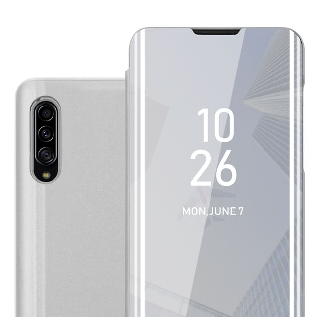 Suojakuori Samsung Galaxy A90 5G Lompakkokotelo (Hopea)
