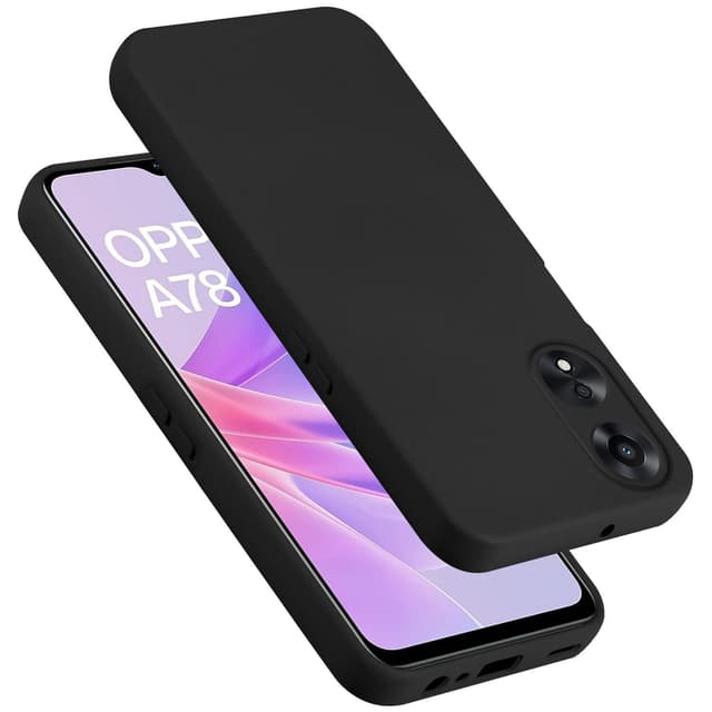 OPPO A78 5G silikondeksel case (Svart)