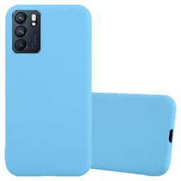 Oppo Reno6 5G Suojakuori Kotelo Case Cover (Sininen)