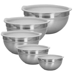 Salatboller boller Skål med lokk 5 stk Sett