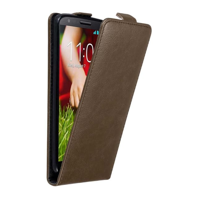 LG G2 Suojakuori Lompakkokotelo (Ruskea)