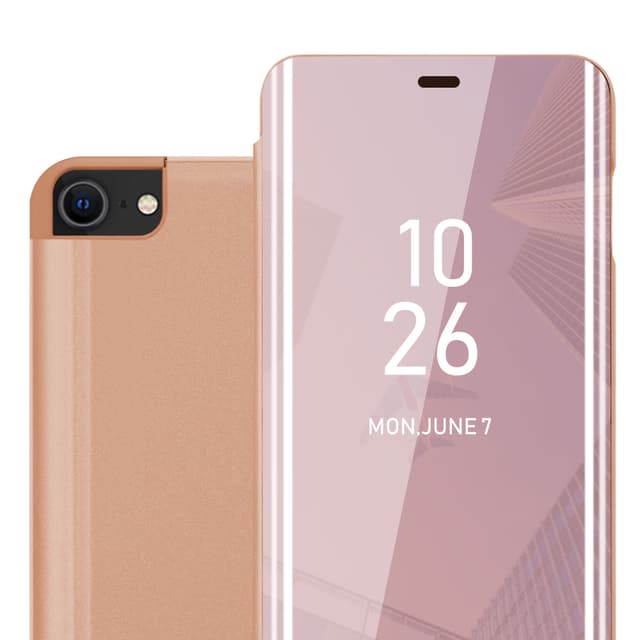 iPhone 7 / 7S / 8 / SE 2020 Plånboksfodral Skal (Rosa)