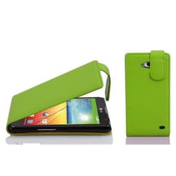 LG L70 (1. SIM) Pungetui Flip Cover (Grøn)