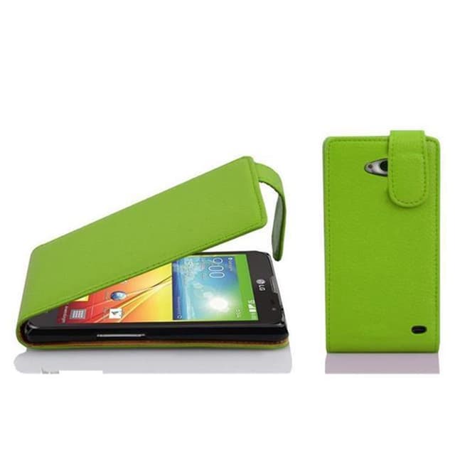 LG L70 (1. SIM) Pungetui Flip Cover (Grøn)