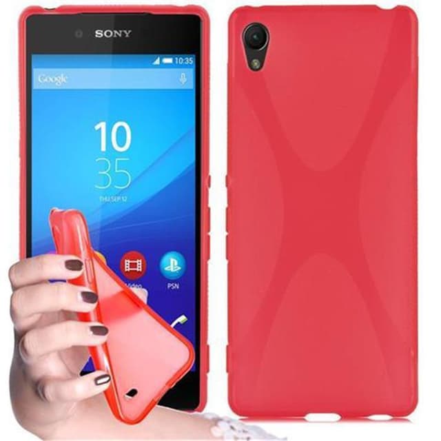 Sony Xperia Z3 PLUS / Z4 Skal Fodral Case (Röd)