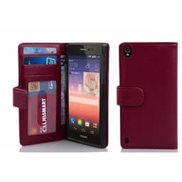 Huawei ASCEND P7 lommebokdeksel case (lilla)