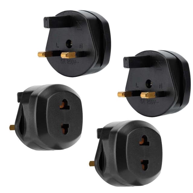 4x Socket Adapter Travel Converter (uk type g til usa)