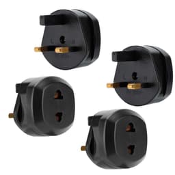 4x Stikkontaktadapter Rejsekonverter (britisk type g