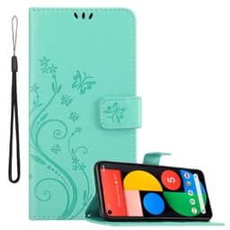 Google PIXEL 5 Suojakuori Lompakkokotelo (Turkoosi)