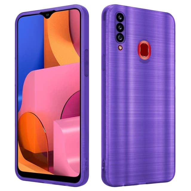 Samsung Galaxy A20s Skal Fodral Case (Lila)