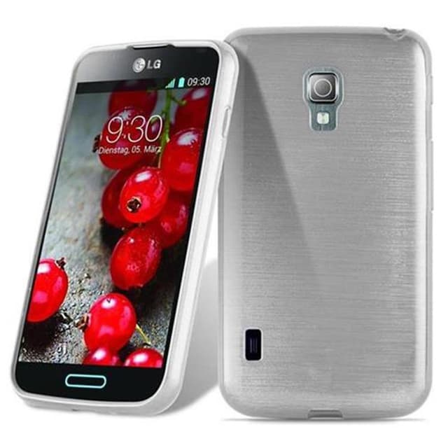 LG L7 II (2. SIM) Skal Fodral Case (Silver)
