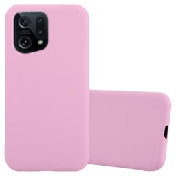 Deksel Oppo FIND X5 Silikon cover (rosa)