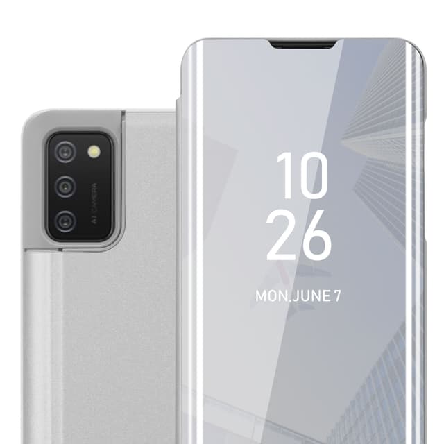 Samsung Galaxy A02s Pungetui Cover Case (Sølv)