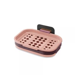 Tvålkopp 13x9x2 cm tvålhållareutan borrning (rosa)