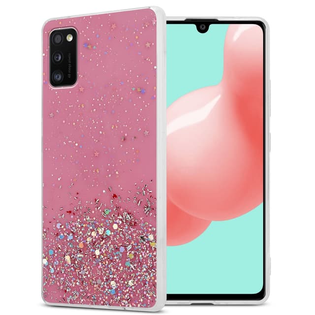 Samsung Galaxy A41 Suojakuori Kotelo (Vaaleanpunainen)
