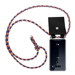 LG V40 Deksel med Halskjede (blå)