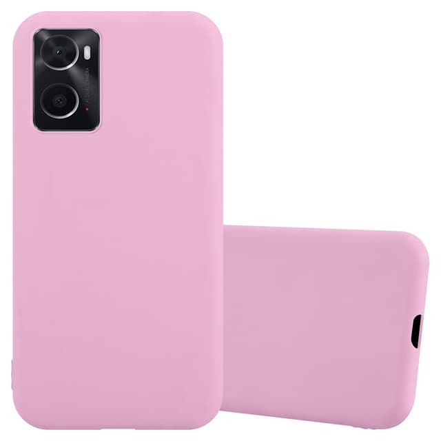 BRAND SET Cover per Oppo A36/A76/A96, Custodia Silicone Liquido con Rivestimento in Tessuto in Microfibra Custodia Soft Touch per Oppo A36/A76/ A96-Rosso