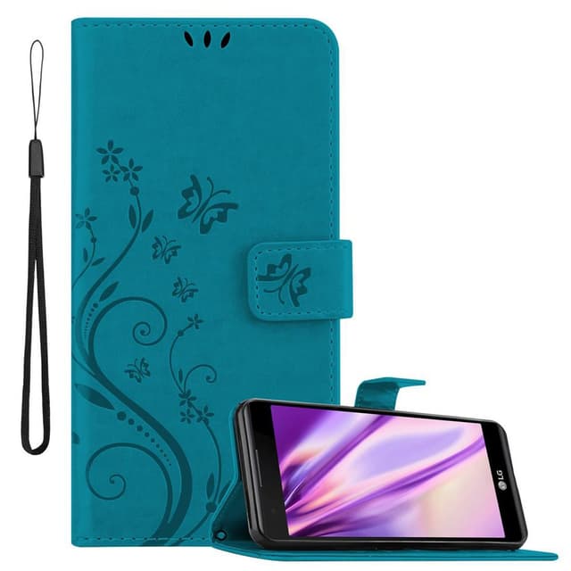 LG X POWER Suojakuori Lompakkokotelo (Sininen)