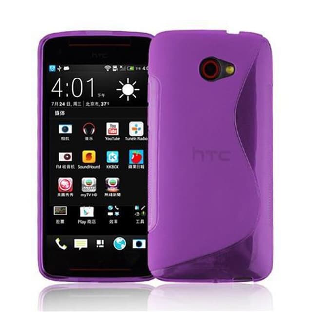 HTC BUTTERFLY S Skal Fodral Case (Lila)