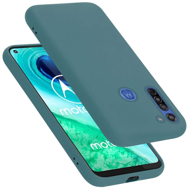 Motorola MOTO G8 Suojakuori Kotelo Case (Green)