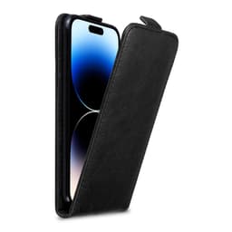 iPhone 14 PRO Suojakuori Lompakkokotelo (Musta)