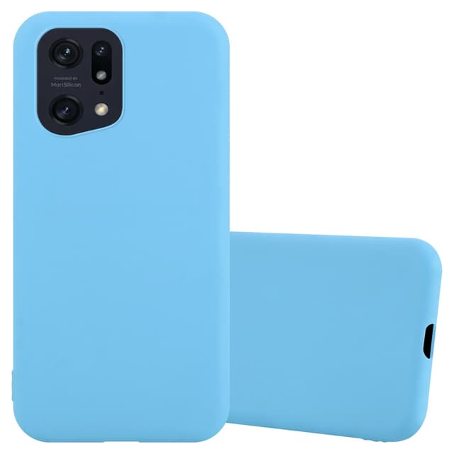 Deksel Oppo FIND X5 PRO Silikon cover (blå)