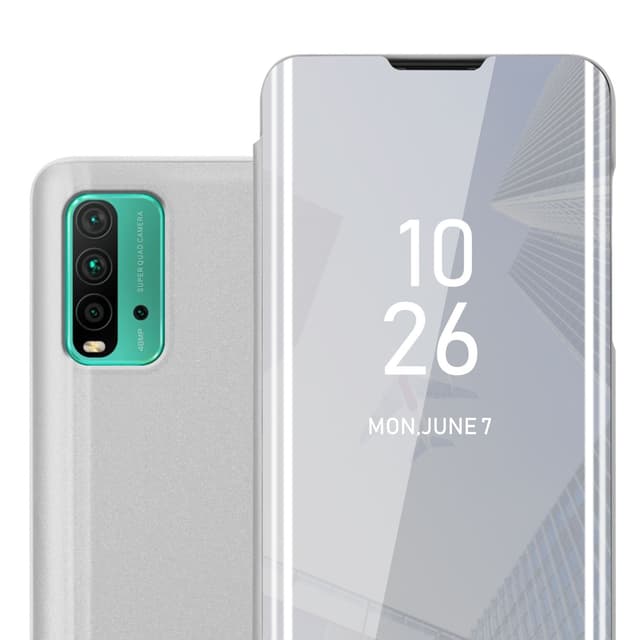 Xiaomi RedMi 9T / POCO M3 Pungetui Cover Case (Sølv)