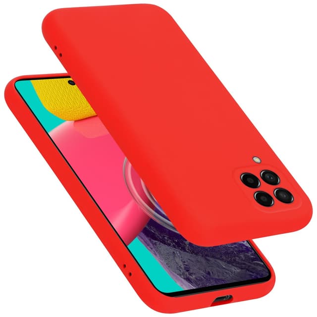 Samsung Galaxy M53 5G Skal Fodral Case (Röd)