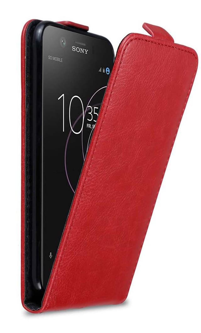 Sony Xperia XZ1 COMPACT Flipfodral Skal (Röd)