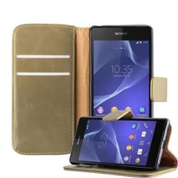 Cover Sony Xperia Z2 Etui Case (Brun)